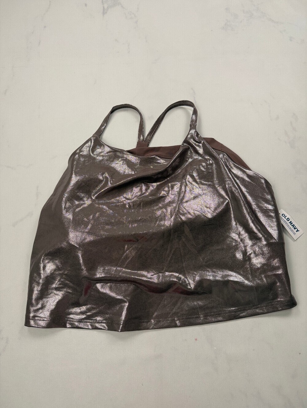 Old Navy Powersoft Sport Bra Metallic Bronze Contemporary - Womens 4X